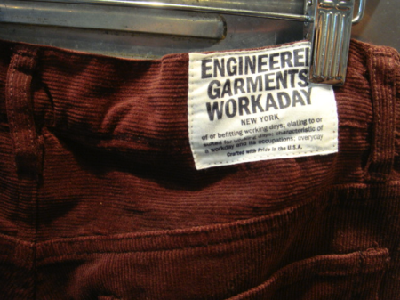 Engineered Garments Workaday FW2009 Pictures | Mister Crew