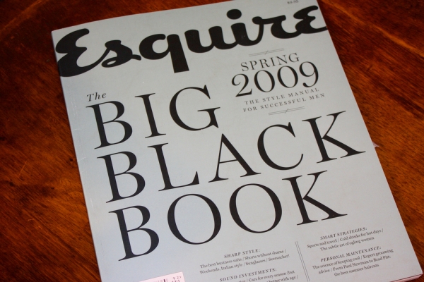 Esquire Big Black Book - Spring 2009 edition