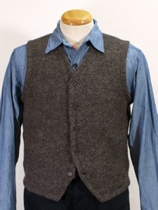 Engineered Garments Tweedy Knit Vest Brown