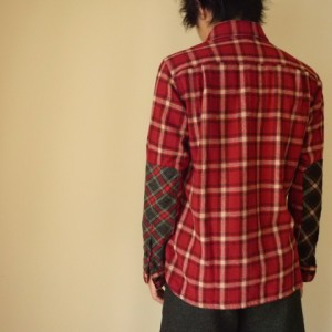 plaid shirt elbow patches