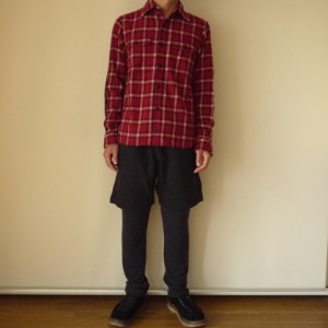 mens plaid shirt with elbow patches